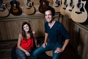 Baxter and Taylor Clement, owners of Casino Guitars